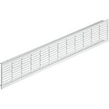 Häfele Grille de ventilation H3630 carrée 500x70 mm aluminium argenté entretoise rainurée