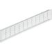 Häfele Grille de ventilation H3630 carrée 500x70 mm aluminium argenté entretoise rainurée