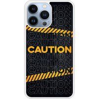 iPhone 13 Pro Caution Bedrukt siliconen hoesje
