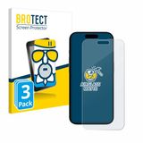 BROTECT - Screenprotector voor Apple iPhone 15 Plus - Folie Beschermfolie Beschermglas matte 3 Stuks