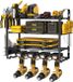 Ibenzoa® Rangement mural peu encombrant pour outils électriques avec supports stables et trois niveaux