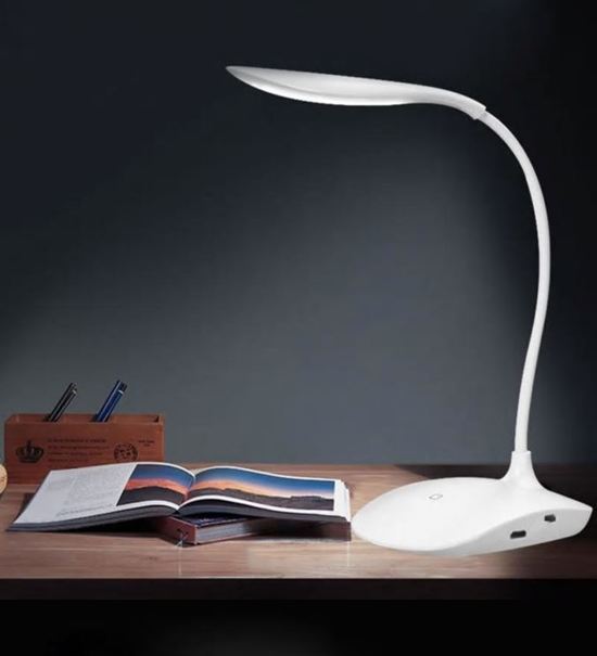 QY Leeslamp - LED lamp - boeklamp - met flexibele hals