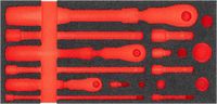 Mousse de caoutchouc sans marque - Organiseur d'outils - Rangement d'outils - Ajustement exact - 393 x 188 x 35 mm - Rouge