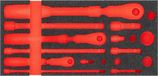 Mousse de caoutchouc sans marque - Organiseur d'outils - Rangement d'outils - Ajustement exact - 393 x 188 x 35 mm - Rouge
