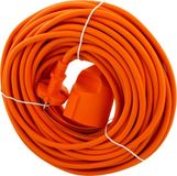 Exin Verlengkabel - 20 meter - 2 x 1mm² - Niet Geaard - Oranje