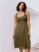Next - Dames - Jersey midi-zomerjurk - Khaki Green
