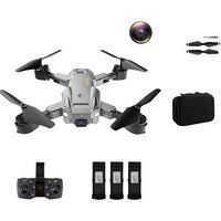SZSMART Q6 Drone met 4K Camera (3 Batterij - Autonomie: 15 min - Grijs)