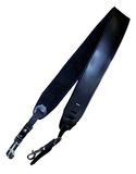 Fire & Stone Banjo Draagband Leer Deluxe Zwart