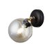 Homemania 1515-73-19 Handlamp, Applique, zwart, glas, metaal, goud, 12 x 14 x 24 cm, 1 x E27, max. 40 W