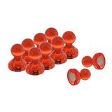 Magneet Expert Medium Rood Acryl Push Pin Magneet - 15mm dia x 21mm lang (10 Packs of 10)
