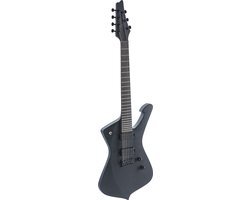 Ibanez Iron Label Iceman ICTB721-BKF Black Flat