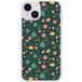Liberty Bedrukt siliconen hoesje compatibel met iPhone 14 monstera