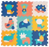 LUDI - Puzzeltegels - Foamtegels - Meerkleurig