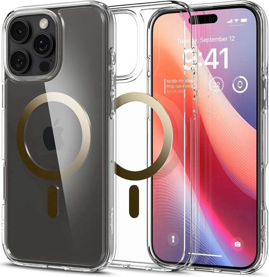 Spigen Ultra Hybrid MagFit Hoesje voor Apple iPhone 16 Pro Max - Goud