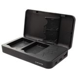 Powercase Nikon EN-EL14 - Chargeur double, banque d'alimentation et étui de rangement