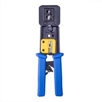 Cablexpert Universele modulaire krimptang RJ11/RJ12/RJ45 met doorsteekmontage - Rood