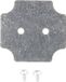 Hammond Electronics Plaque de montage (l x l) 44 mm x 42 mm Acier (galvanisé) 1 pièce(s)