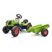 Falk 2040A Claas Arion 410 Tractor met pedalen en aanhanger