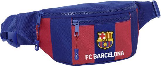 F.C. Barcelona 24/25 Heuptas - Kastanjebruin/Marineblauw - 23 x 12 x 9 cm - Dames