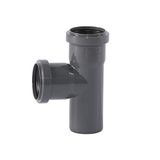 Ostendorf HTsafe aftakking DN 50/50 mm 87 graden HT-buis, grijs