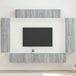 Maison Exclusive meuble TV - 8 pièces - 98 x 31 x 29,5 cm - gris Sonoma