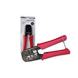 DIGITUS Modulaire stekker krimptang - patchkabel - RJ11 & RJ45 netwerkkabel - kabelsnijder & stripper - AWG 27-23