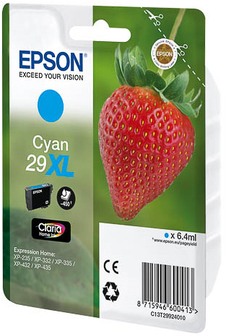 Epson 29XL C Cyan Ink Cartridge - High Yield - Original