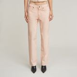 G-Star G-Low Straight Wmn Dames Jeans Low Waist Straight Fit Katoen Peach Puree GD Coated