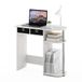 Furinno Home Laptop Notebook Computertafel/Tafel, Wit Eiken/Roestvrijstalen buizen