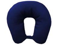 Lemos Home Nekkussen met microvezelvulling, comfortabel reiskussen voor vliegtuig, auto, kantoor, ideaal voor camping, vakantie en reisgadgets (marineblauw)