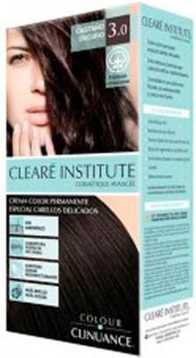 CLEARA%0 INSTITUTE Cleara(c) Institute Coloracia3n 3,0 Castaa+-o Oscuro Cabellos Delicados