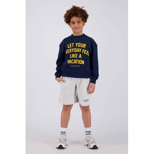 Vingino relaxed sweatshort grijs melange