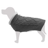 Arquivet Hondentrui "Moncayo" S, zwart, wit, 25 cm, bescherming tegen kou, hondentrui