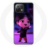 Maniacase Etui voor Xiaomi Mi 11 Lite BTS TinyTAN Jin Animatie