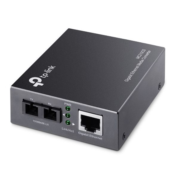 TP-Link MC210CS - Media Converter - Gigabit Ethernet - 1 Port - Black
