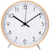 ALEENFOON 8,6 inch houten moderne stille wandklok