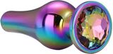 Dream Toys Buttplug GLEAMING LOVE COLOURED PLEASURE PLUG L Multicolours