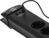 Brennenstuhl Premium-Line stekkerdoos 6-voudig met 2x USB C PD 65W en USB A 18W (Made in Germany, verdeeldoos met schakelaar en 3m kabel, stekkerblok voor wandmontage) zwart
