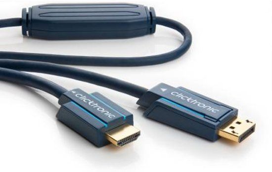 Kabeldirect Clicktronic Displayport naar HDMI kabel - Professioneel - 15 meter