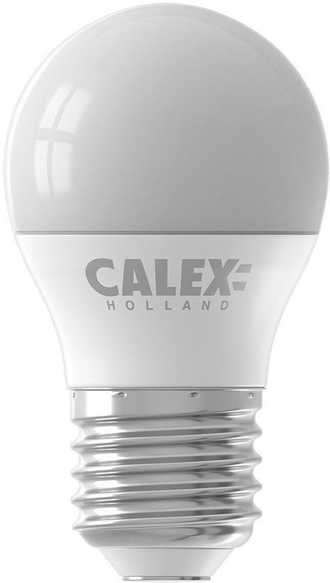 Calex LED SMD Kogel E27 fitting 4.9W Warm wit licht 2700K 470lm Helder Glas F 230V 15000 uur 80 CRI 4.5cm Diameter 5cm Hoogte