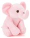 Rose éléphant peluche - 15 cm - Recyclé - Lavable en machine