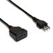 Verlengkabel 5 m stekker en bus 10 A kabel 3 g0,75 mm² zwart