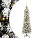 vidaXL Sapin de Noël artificiel Blanc 120 cm