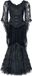 Sinister Gothic Longdress Dames Maxi-jurk - zwart - S