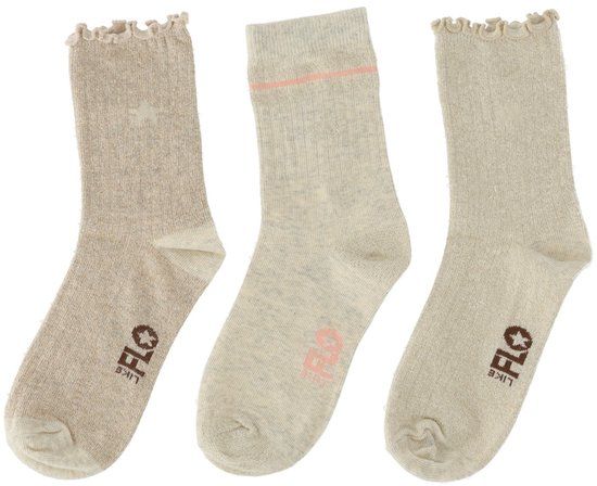 Like Flo Meisjes Sokken - Maat 31/34 - Set van 3