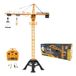 Lexibook, Crosslander® PRO RCP35LXB RC-kraan, op afstand bestuurde reuzenkraan, 1,28 m hoog, tot 500 g, multidirectioneel, met geluid en lichteffecten, geel