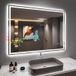 Dripex Miroir Lumineux De Salle De Bain 60x80cm – Bluetooth, Éclairage LED 3 Couleurs, Anti-buée, Prise Rasoir, Interrupteur Tactile – Verre Trempé