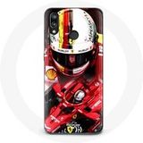 Maniacase Etui voor Huawei P20 Lite Formule 1 Sebastian Vettel F1 Rood