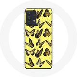 Maniacase Etui voor Samsung Galaxy A13 5G Vlinders Gele Achtergrond