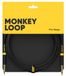 Monkey Loop - Pro Stage Silent kabel - mono- en jackplug - lengte 3 m - diameter 7 mm - zwart - jack kabel met lawaai design - gitaaraccessoires